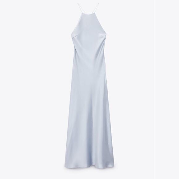 ZARA BLOGGER FAVE!!! Crossback Midi Dress NWT - Picture 15 of 16